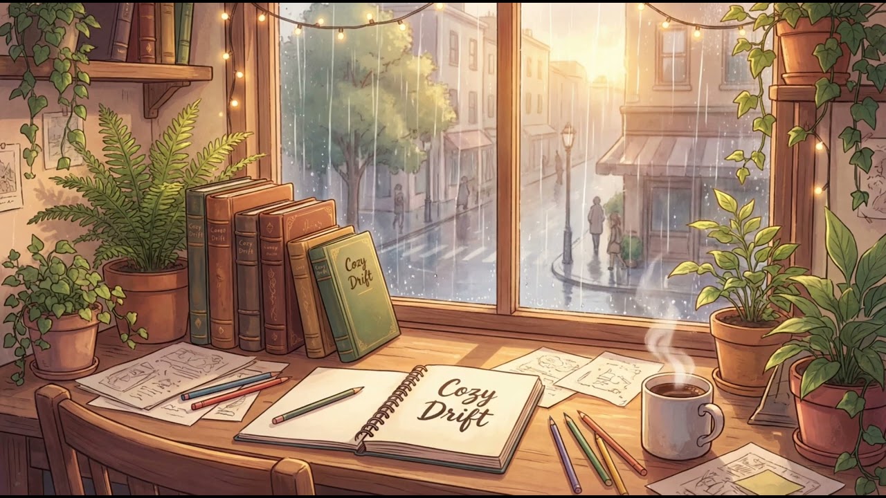 Rainy Day Lo-Fi ☕ Cozy Drift — Chill Beats to Study & Relax To