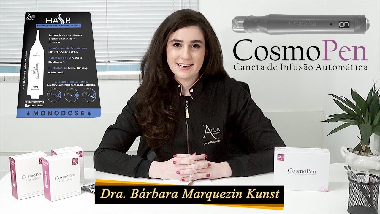 CosmoPen - Procedimento de aplicação de microagulhamento capilar com Alur Monodose Hair