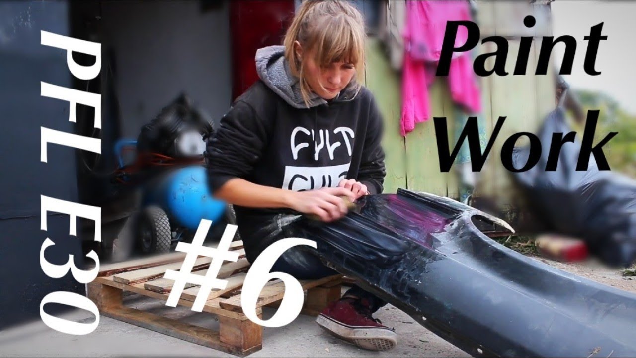 #6. Pre Facelift ( PFL ) E30. Girl restoration project. PaintWork.
