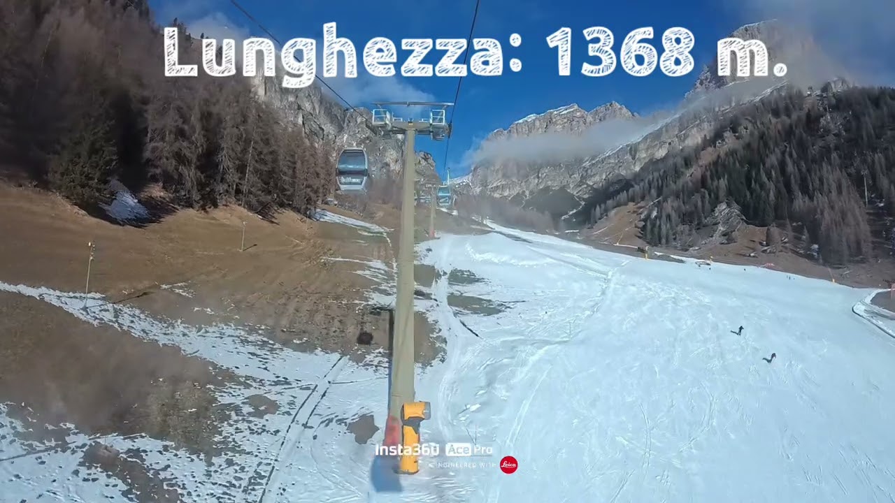 RISALITA INTEGRALE INVERNALE DELLA CABINOVIA LEITNER ( N.46 ) COLFOSCO 