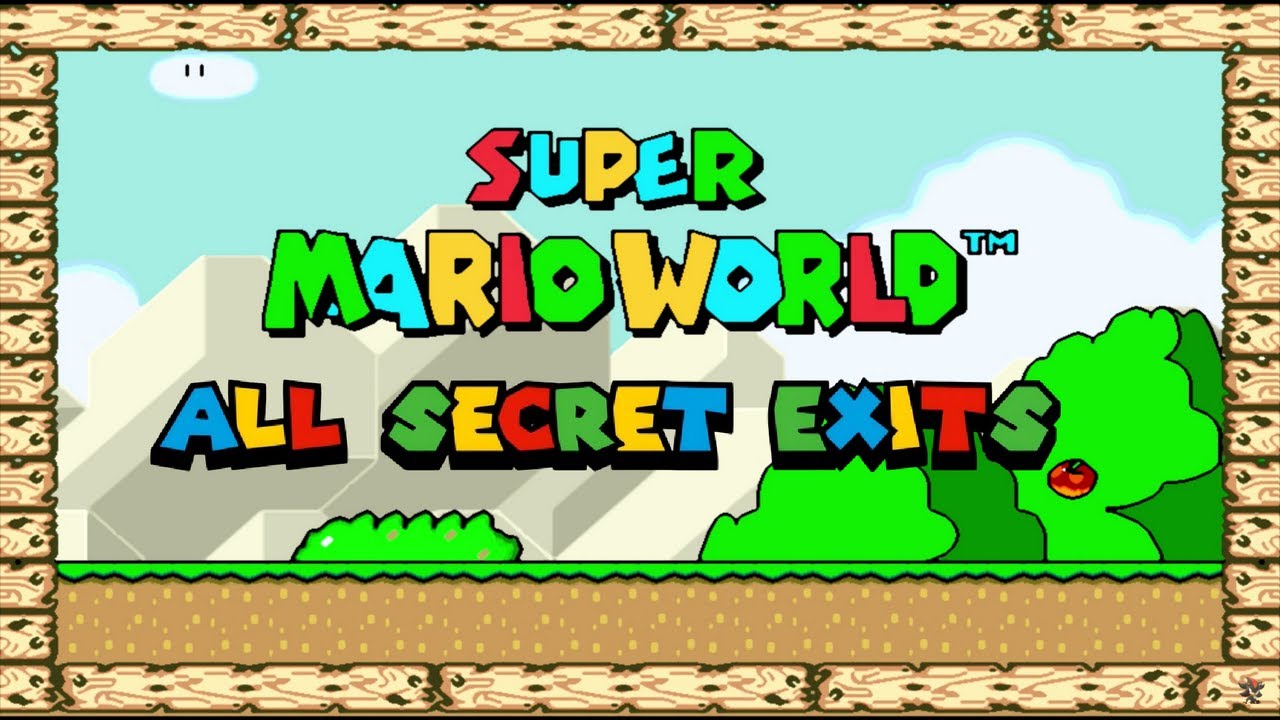 Super Mario World (SNES) / All Secrets Exits [Extra#3] [16:9/4K@60]