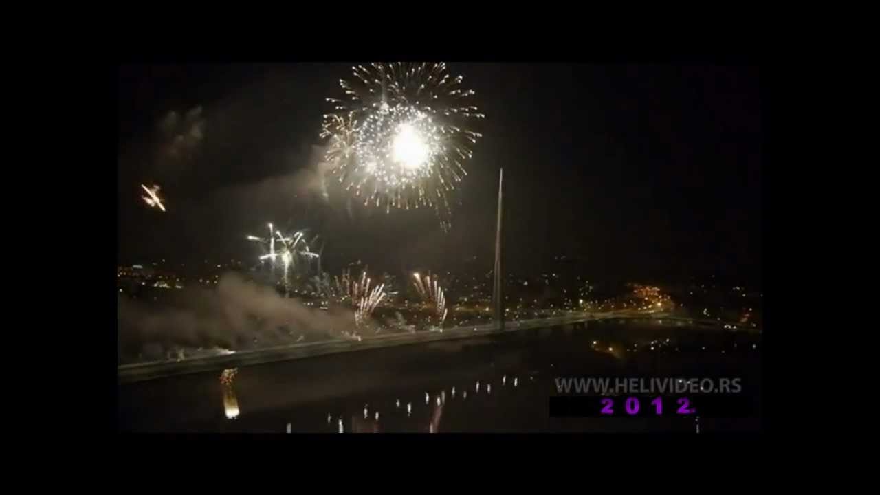 Happy New Year / Sretna Nova godina 2012. (The Ada Bridge, Belgrade/Most na Adi, Beograd)