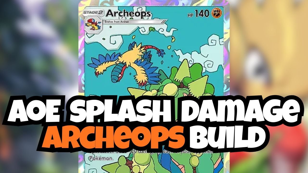 Archeops AOE Splash Pokemon | Mega Rising | Pokemon TCG Pocket