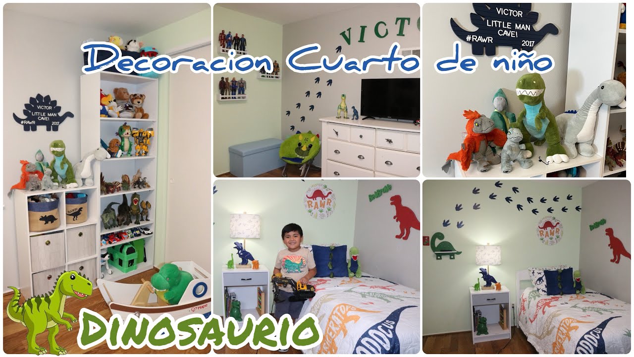 Decoracion Cuarto de Ni&ntilde;o de Dinosaurios 🦖