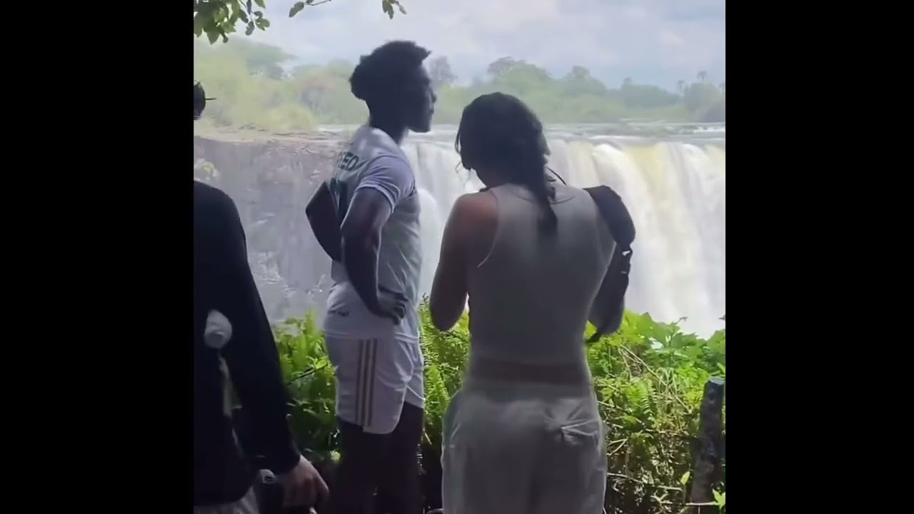 Ishowspeed in Victoria Falls  #ishowspeed #zimbabwe #zambia #africa #tourism  #fyp 