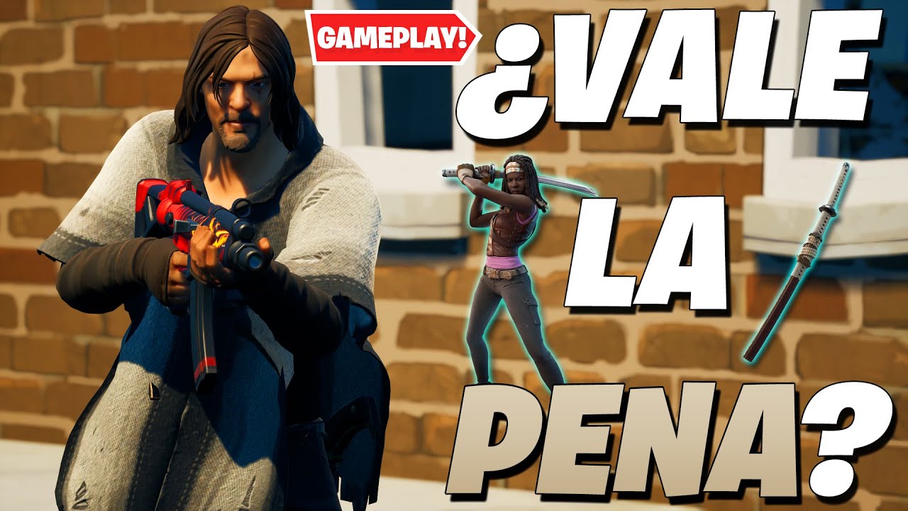 ¿VALE LA PENA COMPRAR LA SKIN DE DARYL Y MICHONNE? | Fortnite: Battle Royale (GAMEPLAY Y REVIEW)