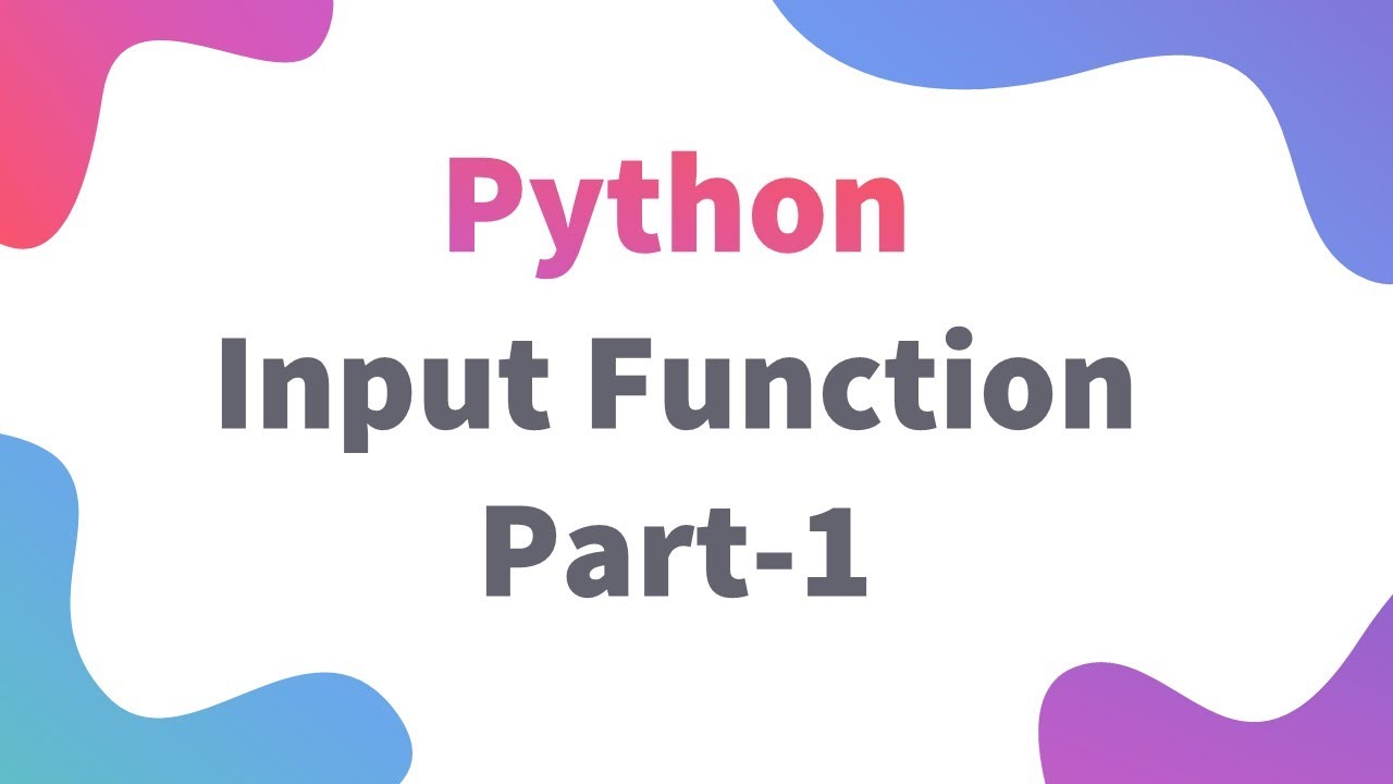 Using Input Function Part-I | Class 11 / 12 IP | Informatics Practices Python