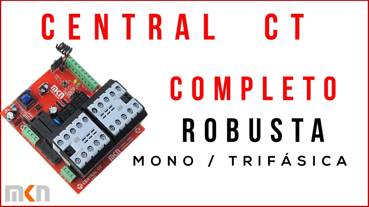 Como é a Central de Comando CT Mono Trifásica MKN, Tudo Sobre Esta Placa e as Configurações Gerais