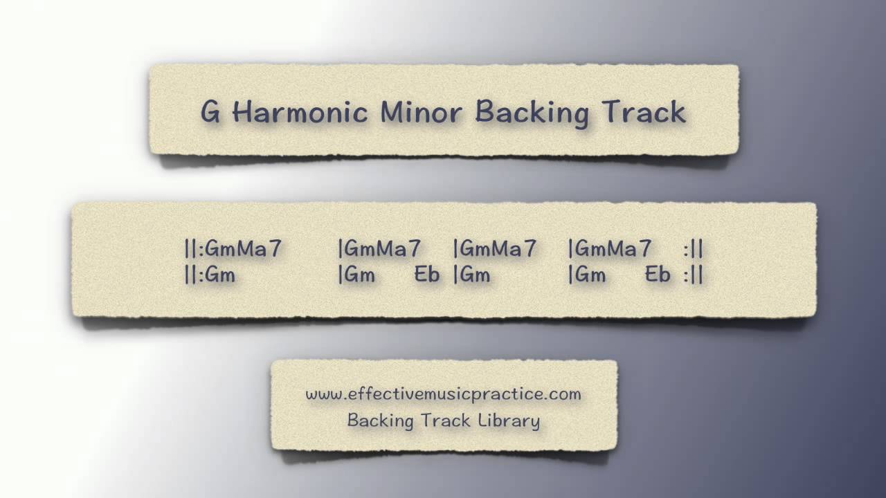 G Harmonic Minor Backing Track