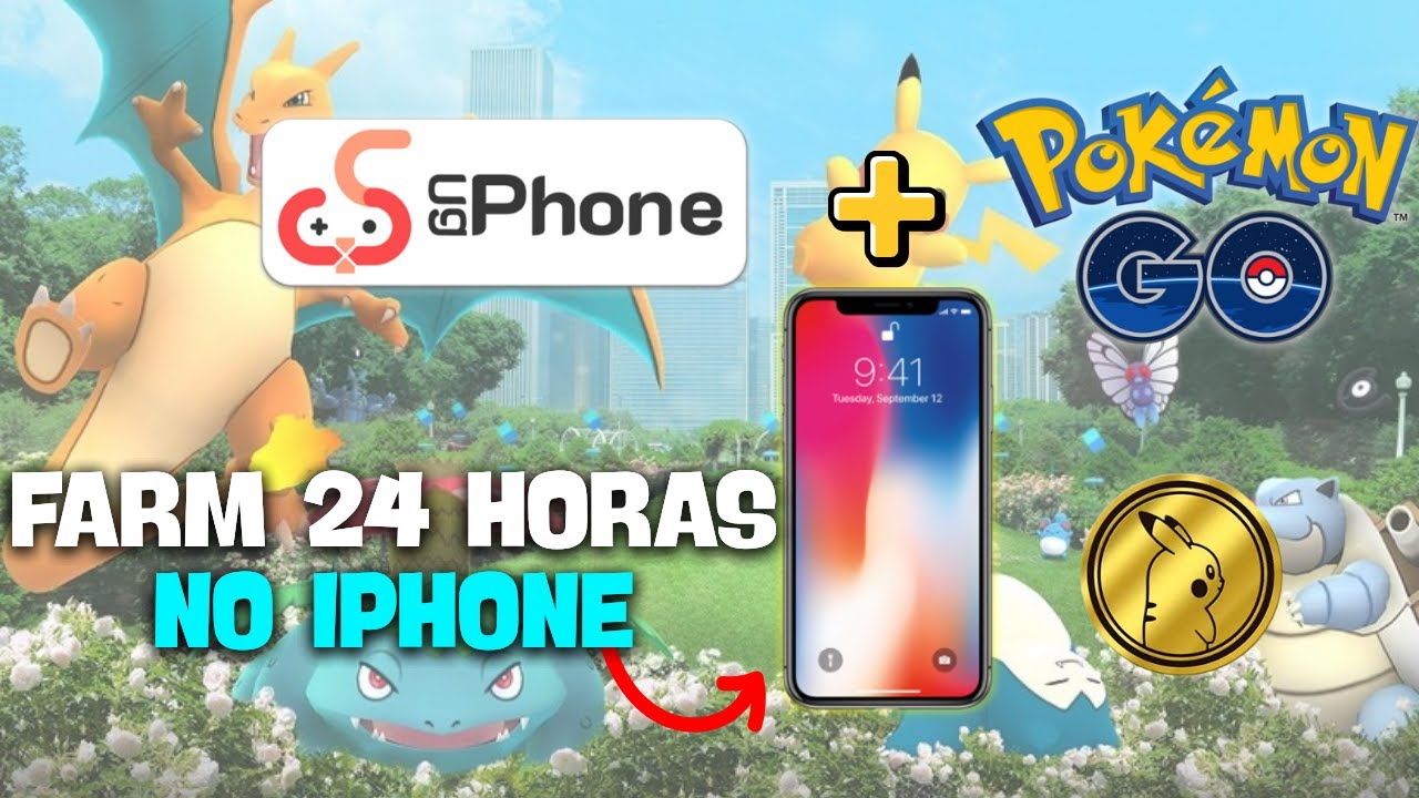 Hack Pokemon GO no IPHONE farm 24/7 horas por dia sem fazer root