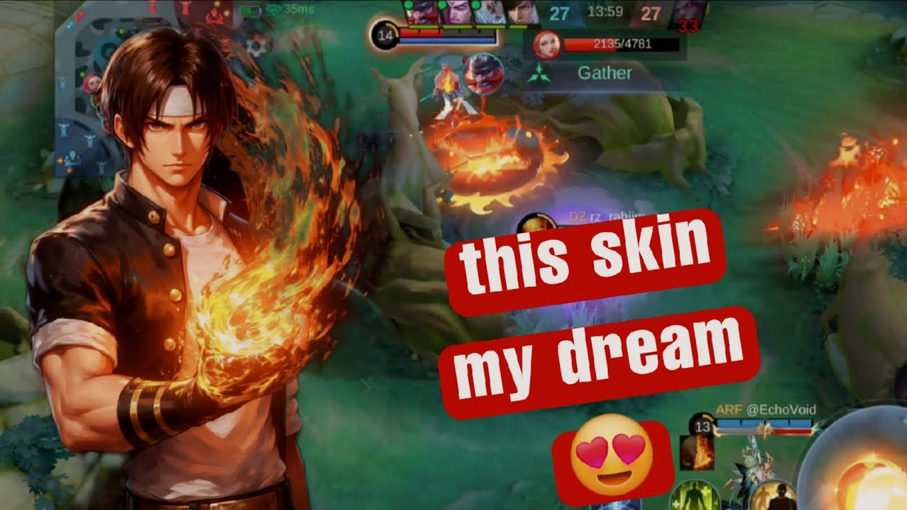Valir Skin Kof 97 Gameplay Mobile Legends 🔥🔥