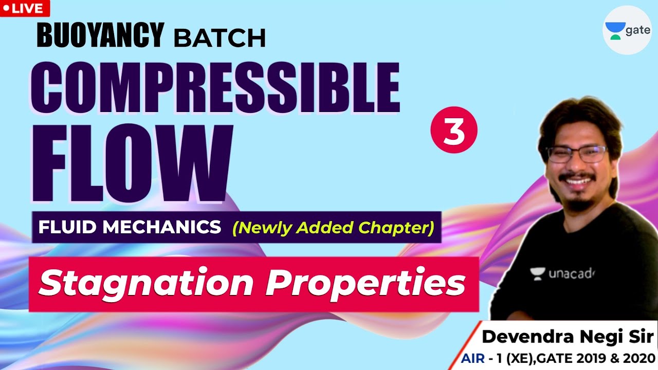 Stagnation Properties | Compressible Flow | Lec 3 | Fluid Mechanics | GATE & ESE 2021/2022 Exam