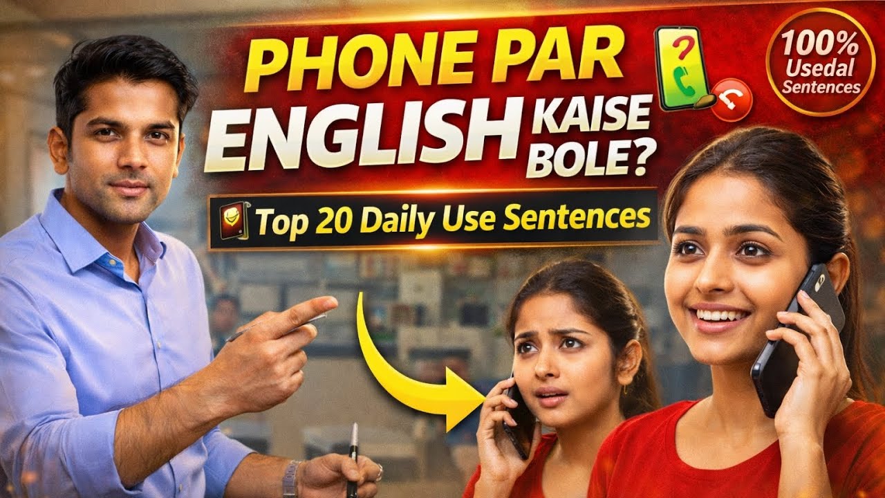 Daily Use English Sentences for Phone Conversation | Spoken English Practice