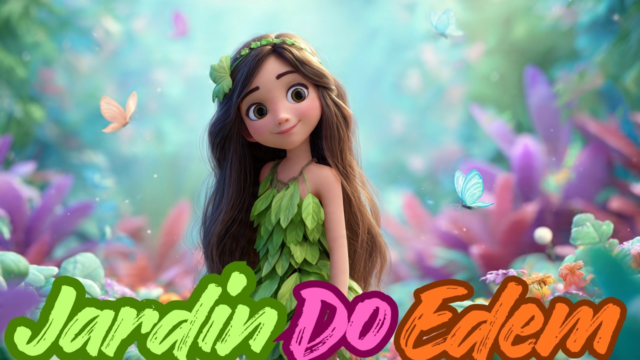 Adão e Eva no Jardim do Éden 🌿 | Música Infantil Gospel Animada