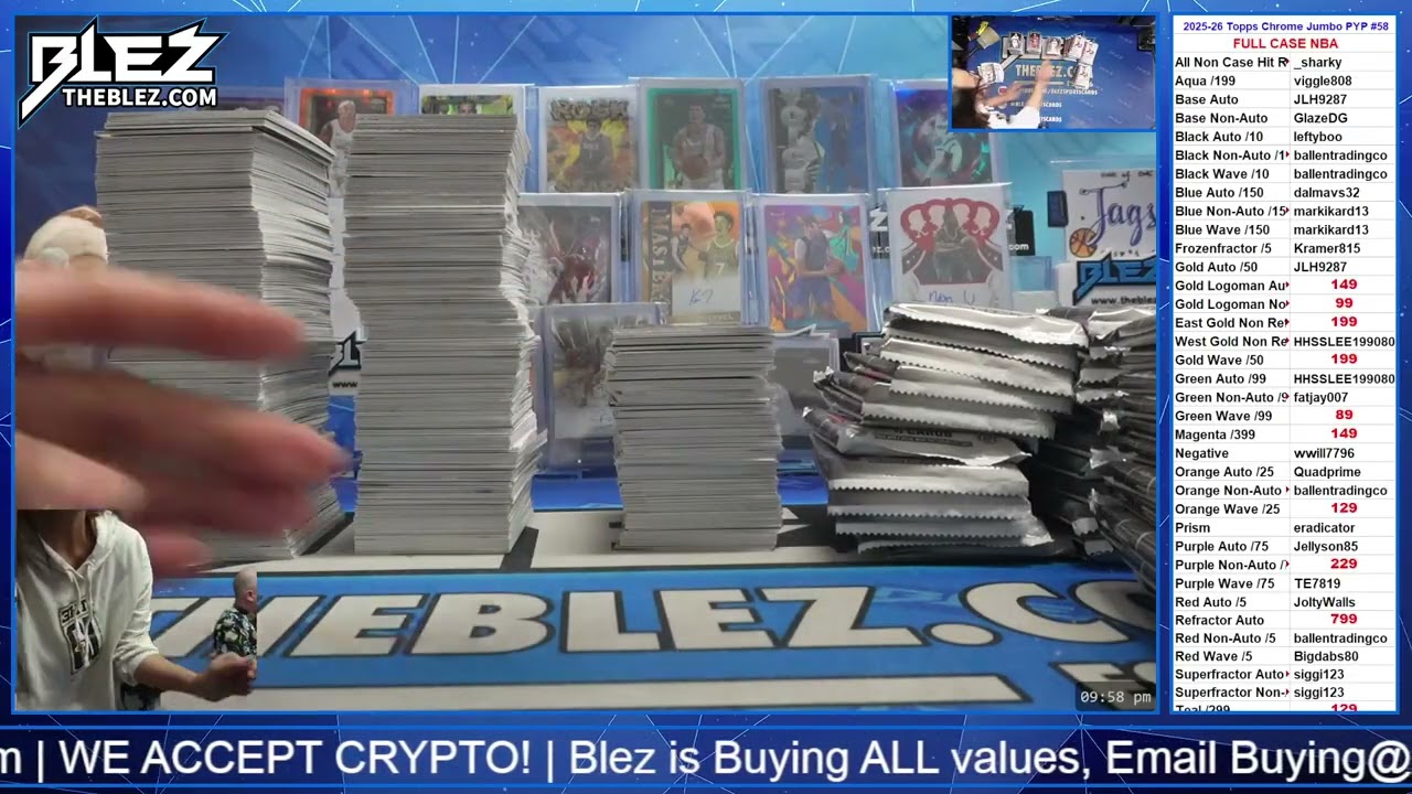 2025-2026 Topps Chrome Jumbo FULL CASE BREAK #58 Pick Your Parallel
