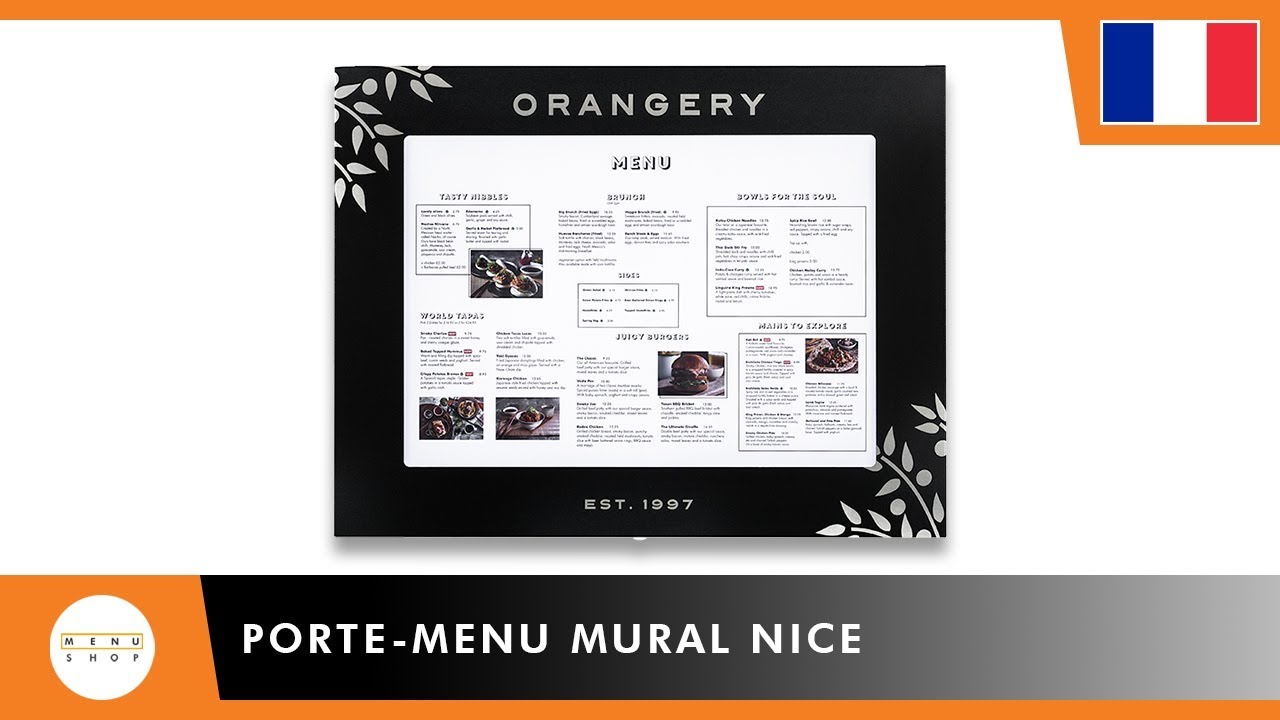 Porte-menu Mural Nice