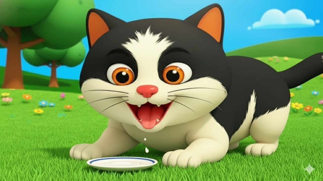 Meow Meow Billi Karti | म्याऊ म्याऊ | Nursery Hindi Rhyme For | Hindi Meow Cartooon