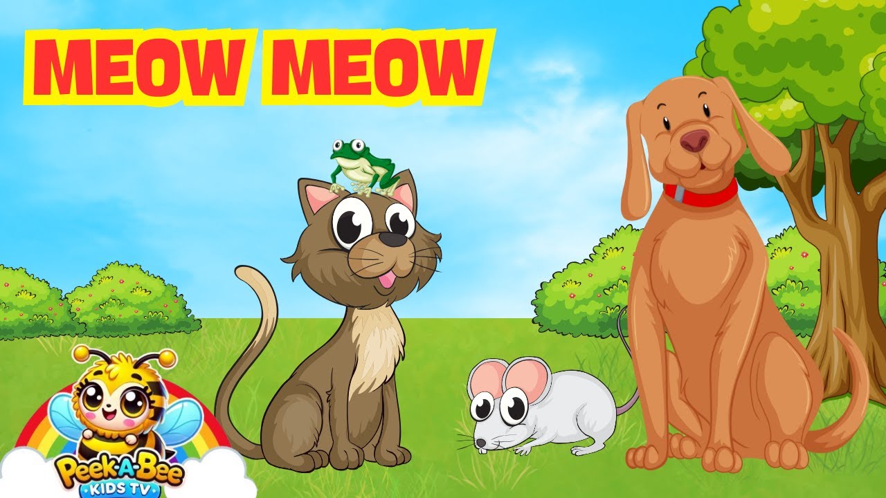 Billi Karti Meow Meow | म्याऊँ म्याऊँ - Nursery Rhyme for Kids in Hindi 🎶🐈😾| Peek-a-Bee Kids TV