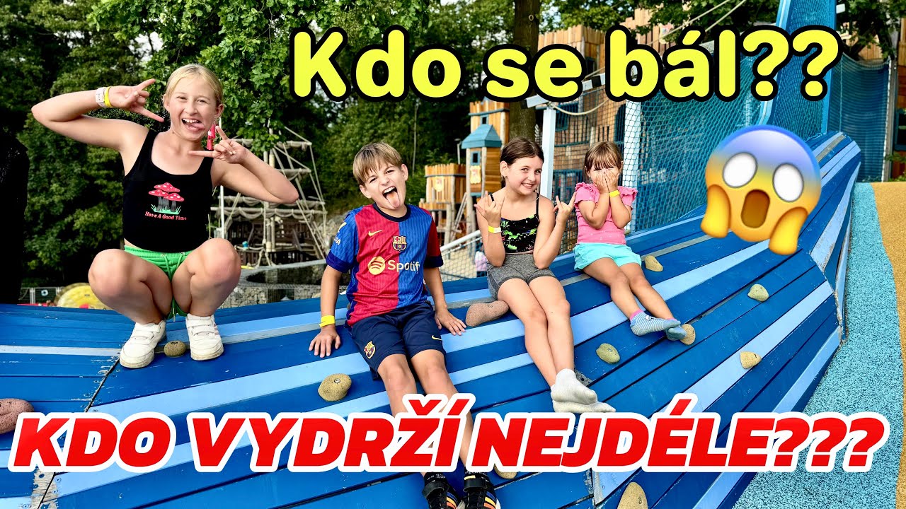 KDO VYDRŽEL NEJDÉLE V ZABAVNIM PARKU???🔥 ZIPLINE - HORSKÁ DRÁHA 🎢 