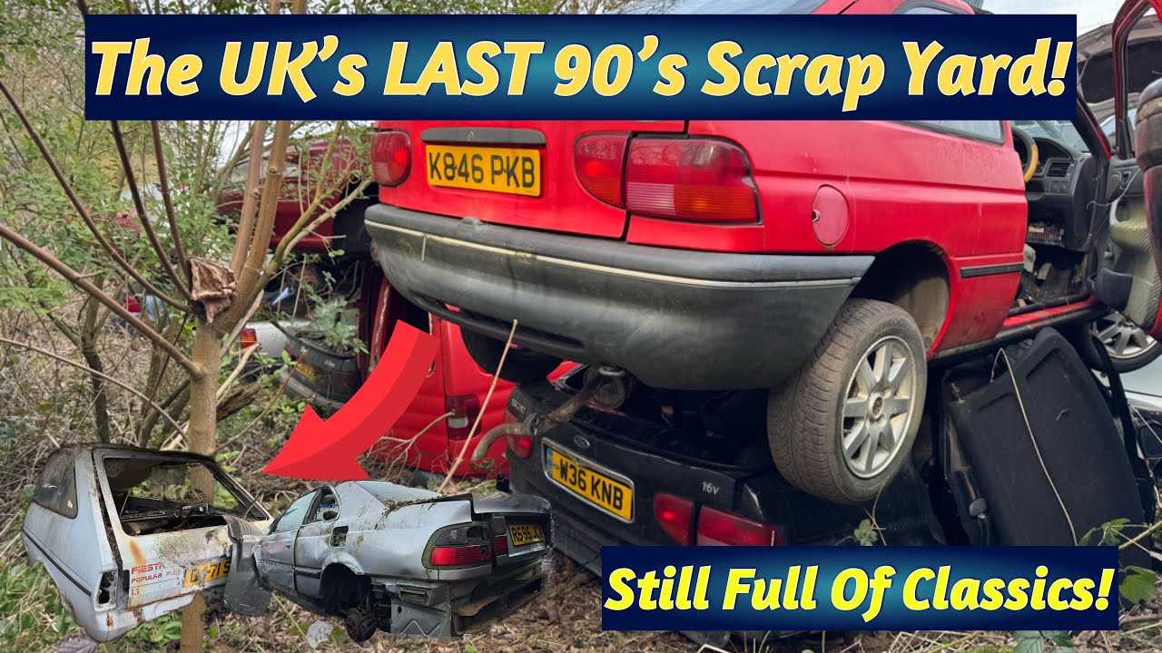 The last Classic Scrap Yard In The UK Which Is Like Being Back In The 90’s!.. Unbelievable Discovery
