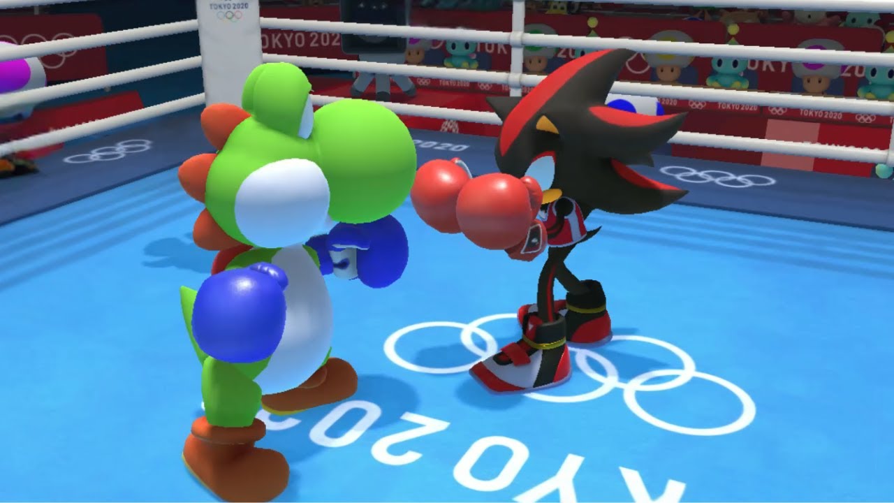 Boxing (Hard) Mario & Sonic At The Olympic Games Tokyo 2020 Yoshi Vs Shadow +++ Bowser ( Switch )