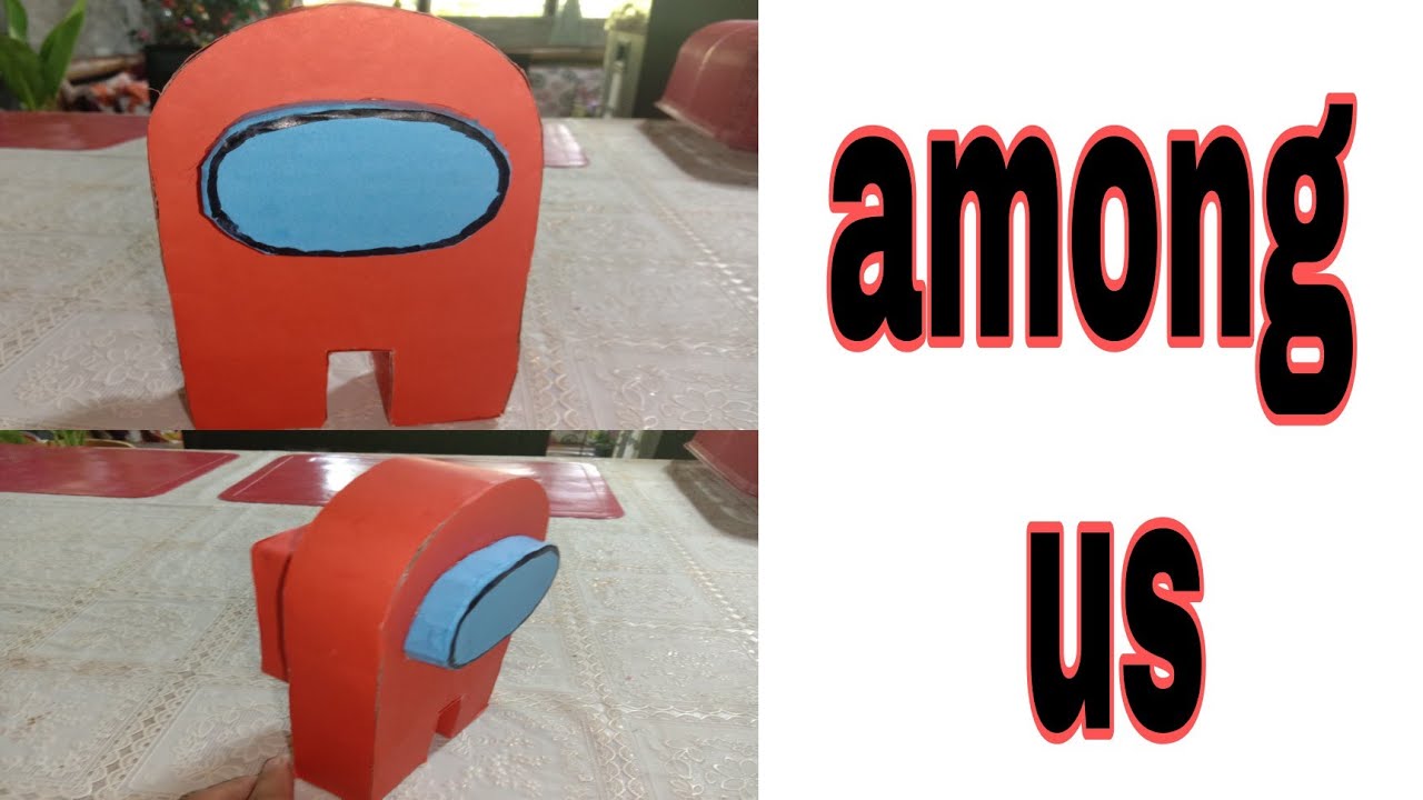 HOW TO MAKE AMONG US CHARACTER /USING CARDBOARD/DIY