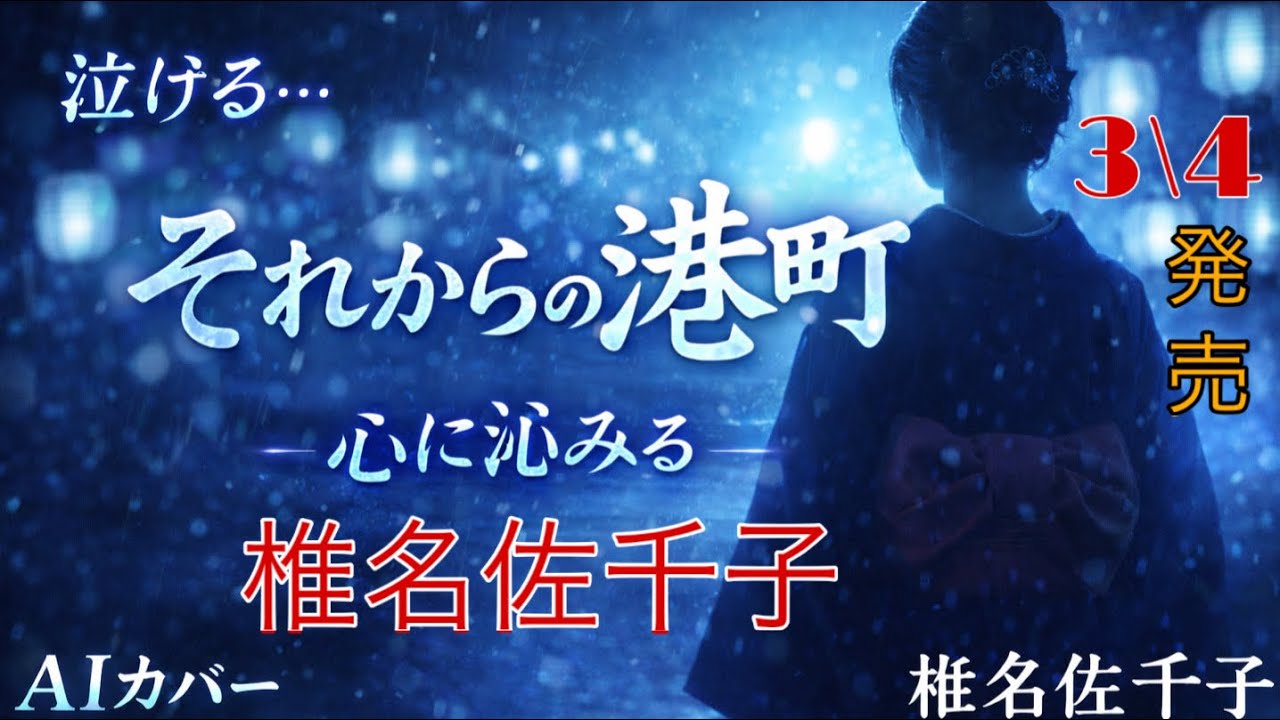 【発売前の新曲】椎名佐千子「それからの港町 」COVER AI 【AI演歌】