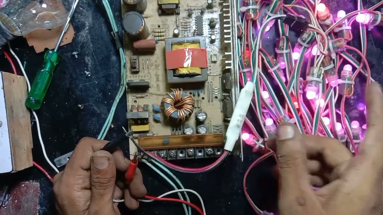 5 volt pixel led supply कैसे ठीक करे। voltage problem solution full video