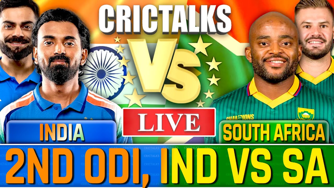 🔴 Live: IND vs SA, 2nd ODI, Cricket Live Match Today Score Commentary, India v South Africa
