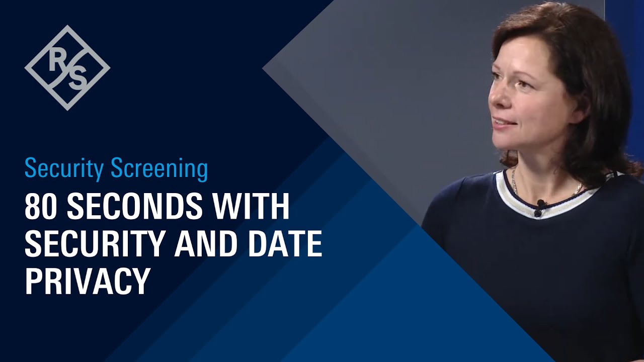 80 seconds with security screening and data privacy: R&S QPS security screening solutions