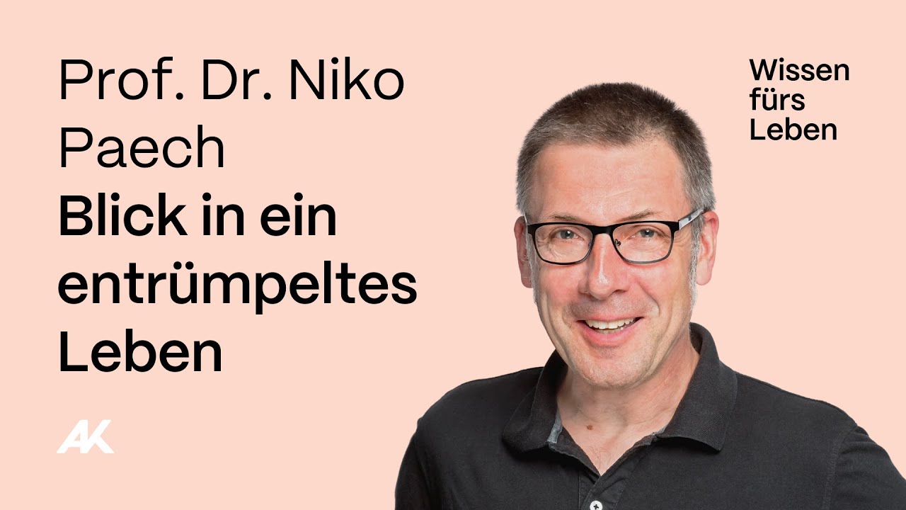 Niko Paech: Blick in ein entrümpeltes Leben
