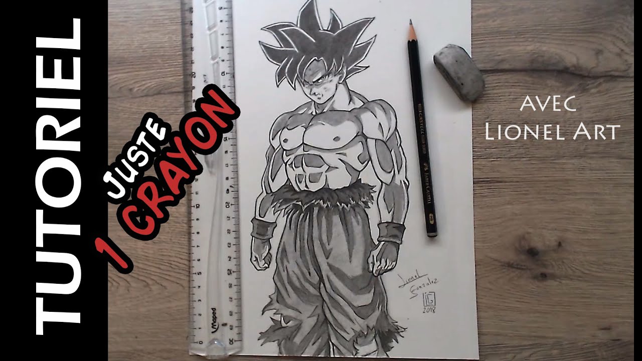 Comment dessiner Goku Ultra Instinct - avec 1 crayon HB