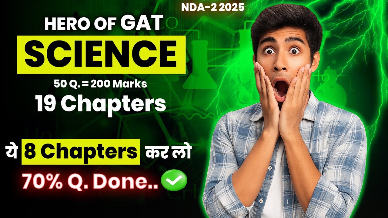 Most Important Chapters of NDA Science | NDA(II)2025 