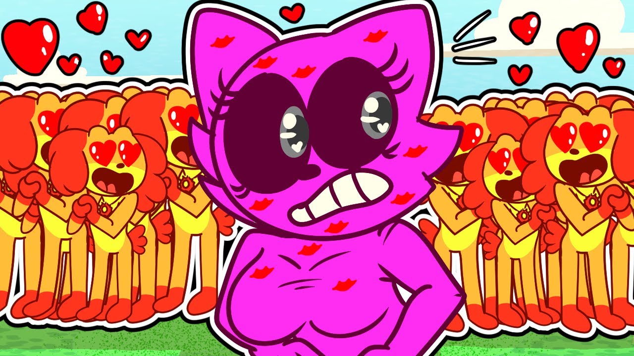 100 DOGDAY QUIEREN BESAR A CATNAP en MINECRAFT!? 😱💖 ¿ME GUSTA? 💖 CATNAP MINECRAFT ROLEPLAY