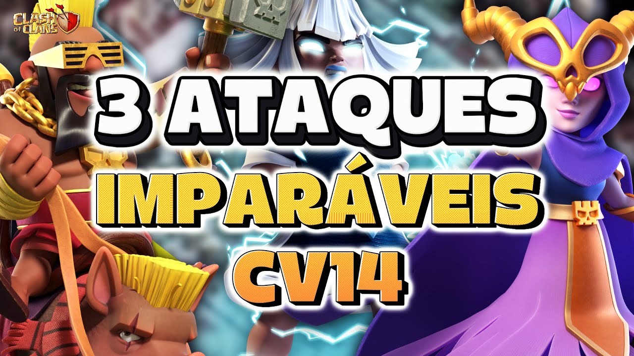 3 ATAQUES IMPARÁVEIS para CV14 – Domine a Liga de Clãns!
