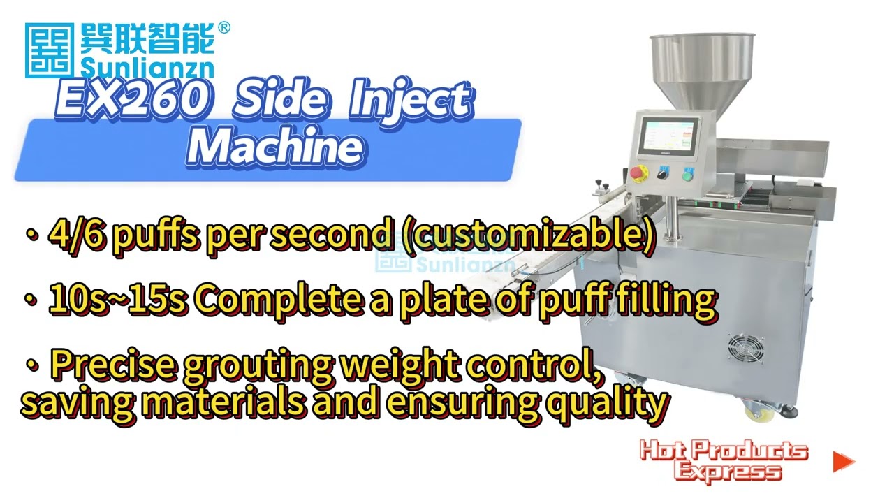 Sunlianzn EX260 Side Cream Puff Filling Injector Machine