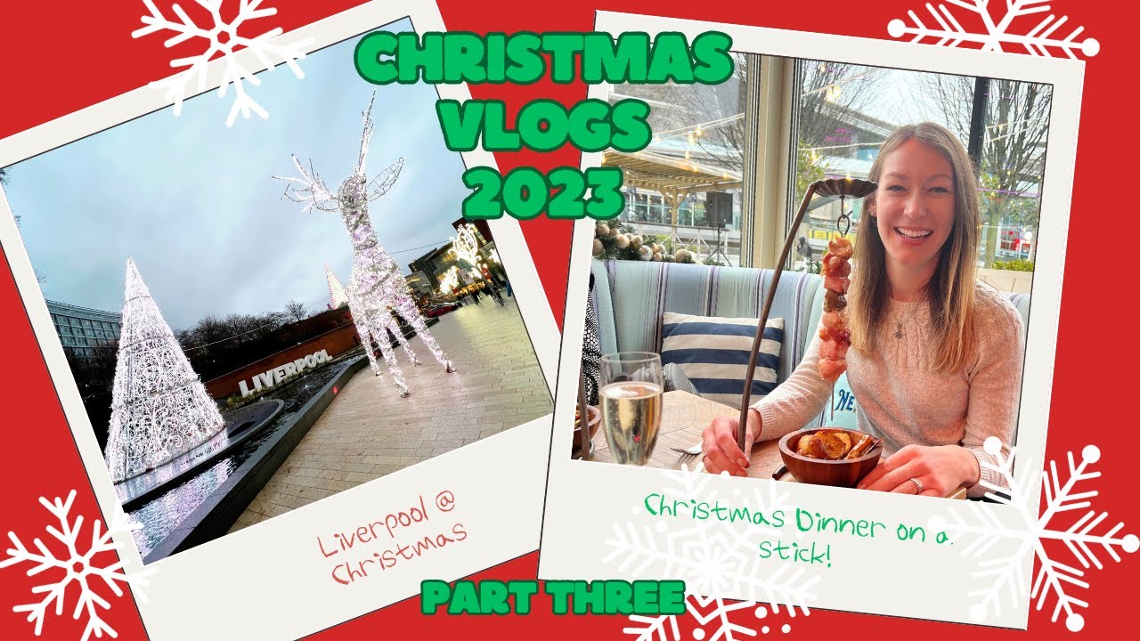 CHRISTMAS VLOGS! 🛍 part 3 - Come Shopping with me in Liverpool & Christmas Dinner at The Clubhouse