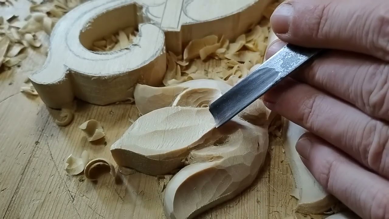 Carving for church altar, wood carving