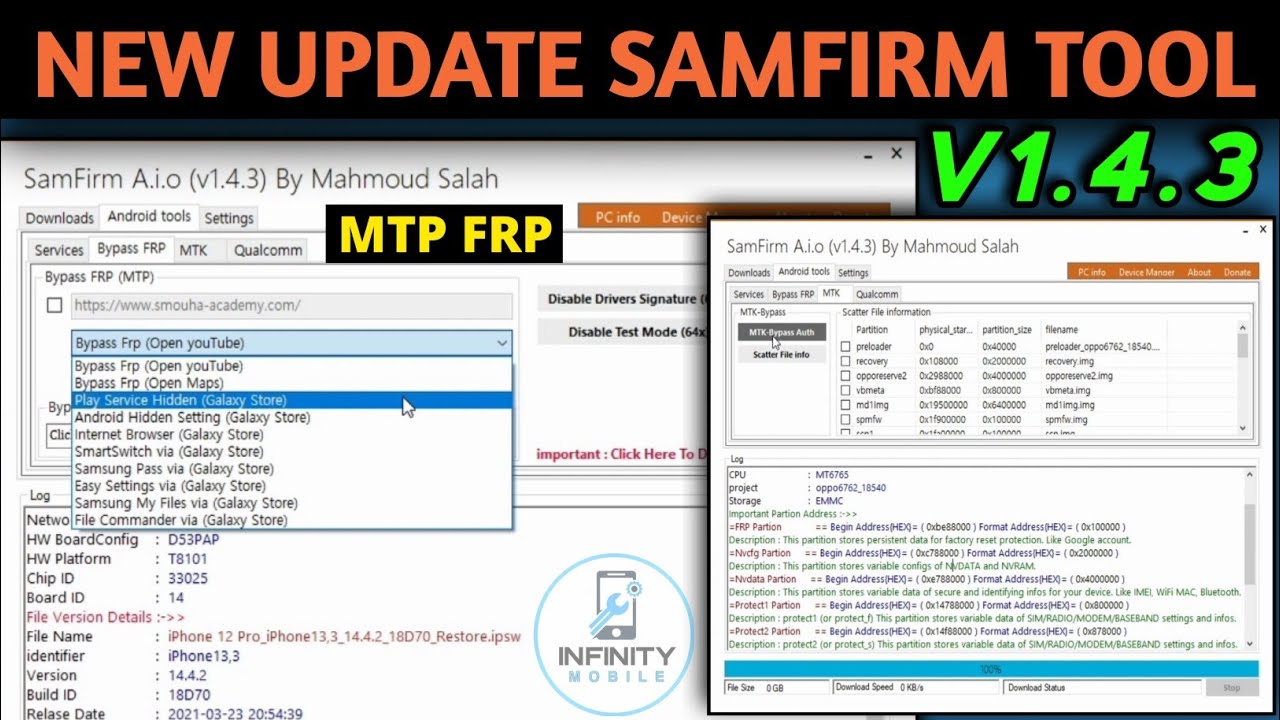 New SamFirm Tool v1.4.3 | MTK Format Bypass| Bypass Frp All Android 8,9,10,11 By MTP Mode 2021