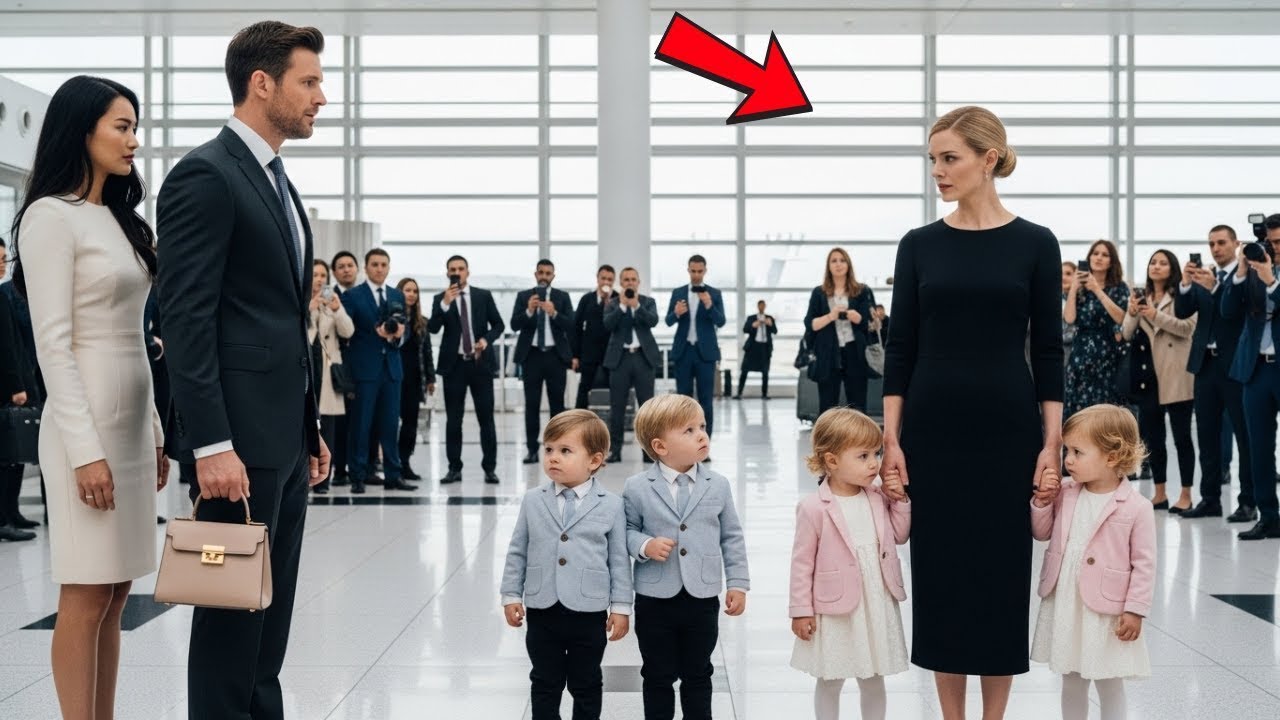 À L'AÉROPORT AVEC SA MAÎTRESSE, LE MILLIARDAIRE A PORTÉ SON SAC, PUIS SA FEMME EST ARRIVÉE EN TEN...