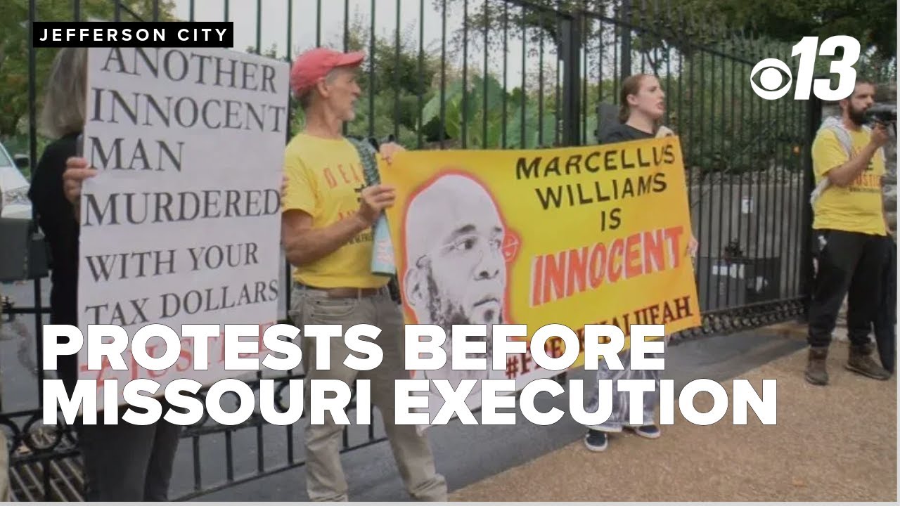 Protestors came out in Jefferson City before the execution of Marcellus Williams