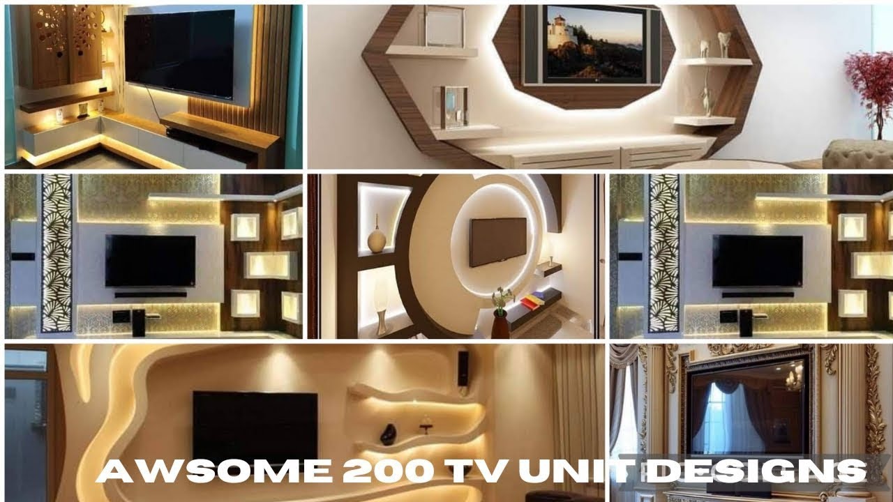 200 Beautiful Modern TV Units Designing Ideas/ TV Rack Cabinet Units #interiordesign #tvunits #home