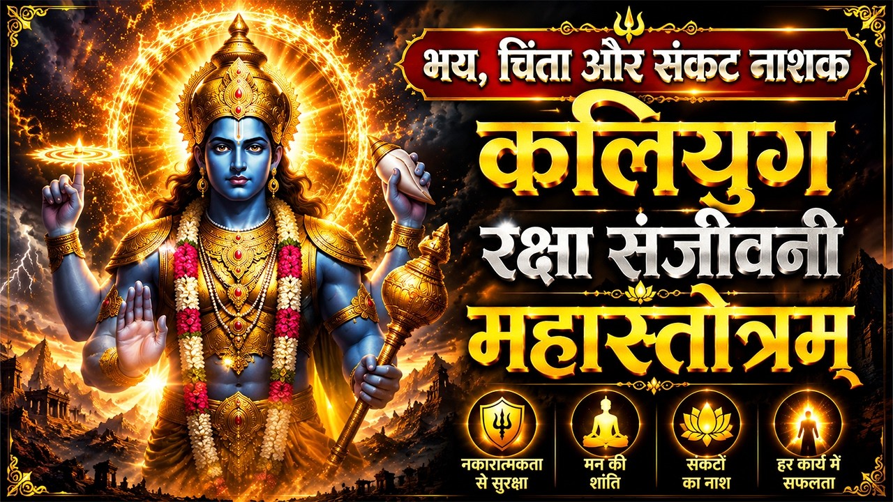 कलियुग रक्षा संजीवनी महास्तोत्रम् | Vishnu Narayan Kavach | Fear, Anxiety & Negativity Destroyer