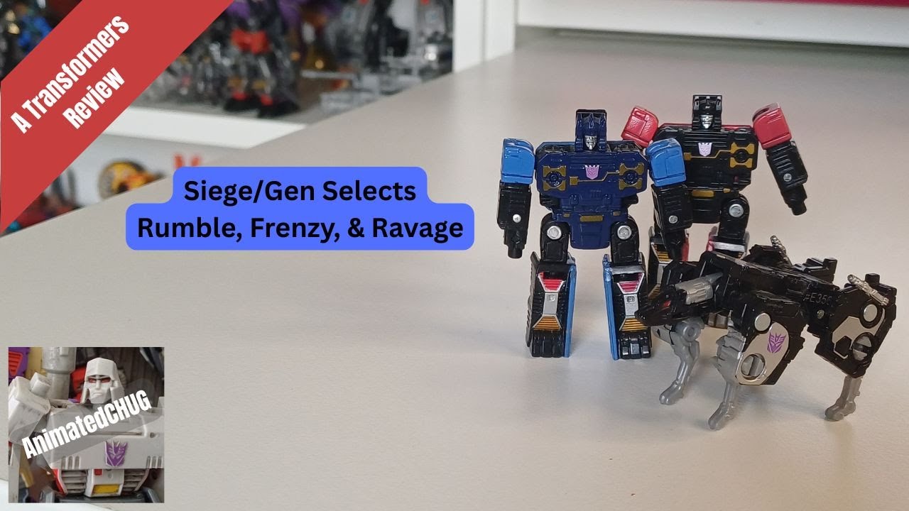 Transformers Siege Cassettes - Rumble, Ravage, & Frenzy Review - AnimatedCHUG #transformers