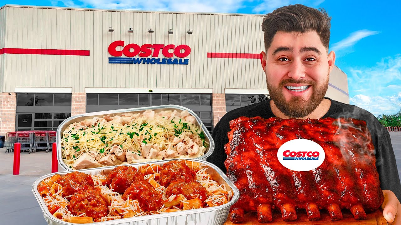 PONIENDO a PRUEBA toda la COMIDA PREPARADA del COSTCO 🍤🍖