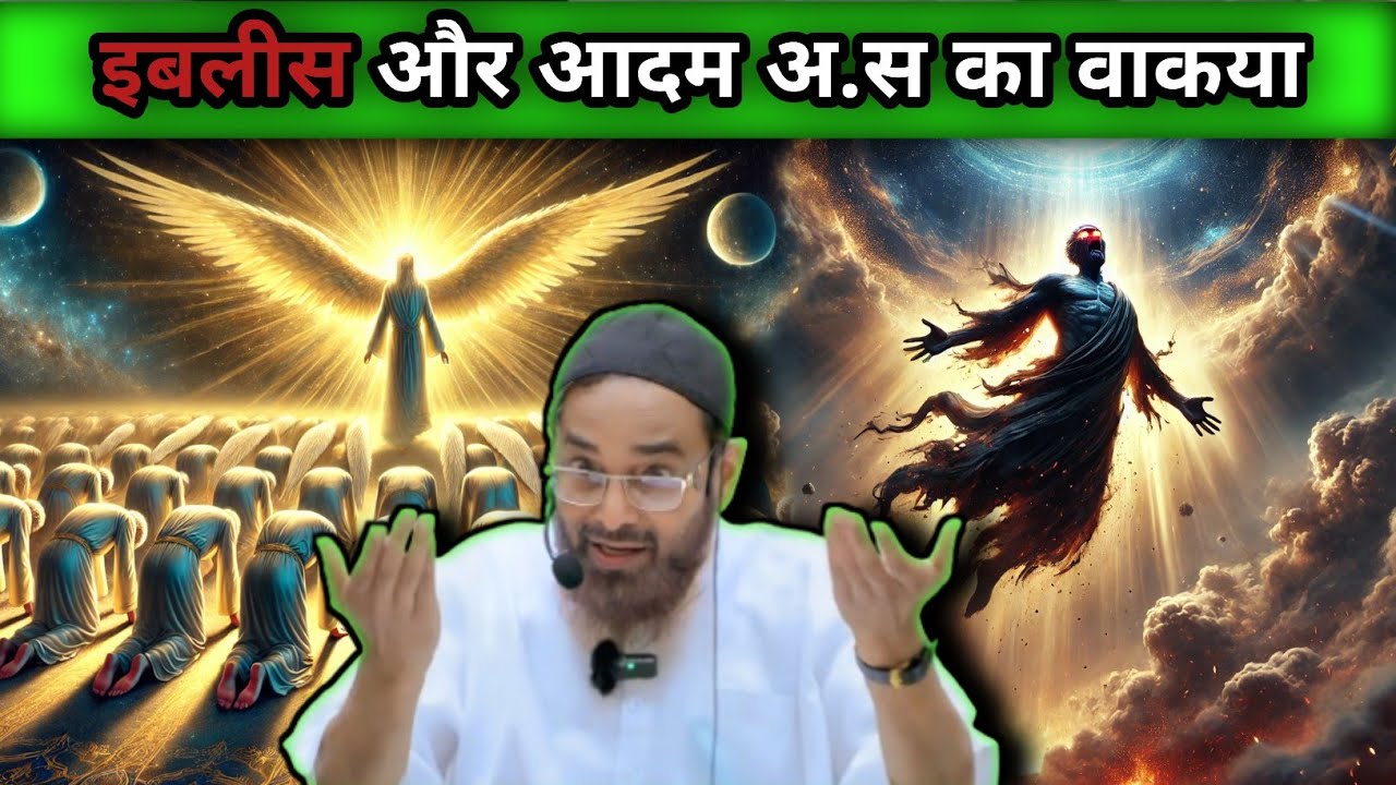 इबलीस और आदम अ.स का वाकया || by shiekh #jalaluddeen qasmi #goldenislam #Islamic