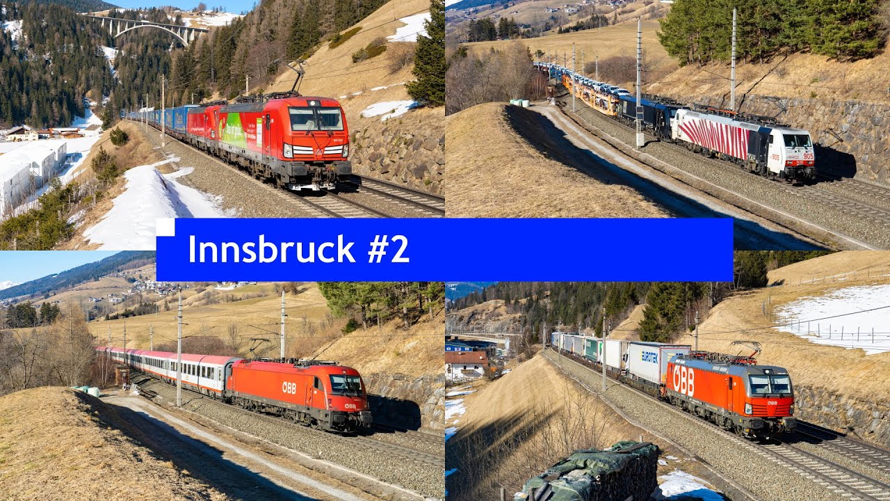 Treinspottrip naar Innsbruck #2 // Brennerbahn in Oostenrijk [4K]