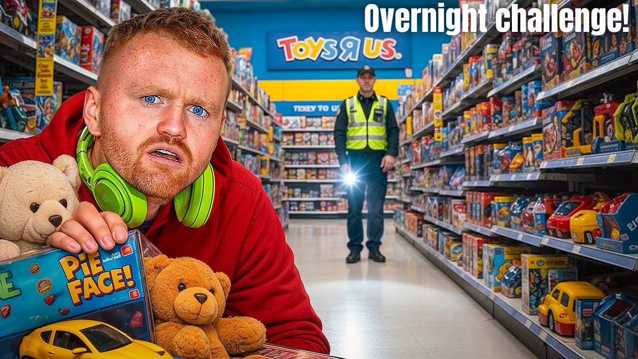 НОЧНОЙ ЧЕЛЛЕНДЖ в магазине Toys R Us! ПОЙМАН рассерженным менеджером!