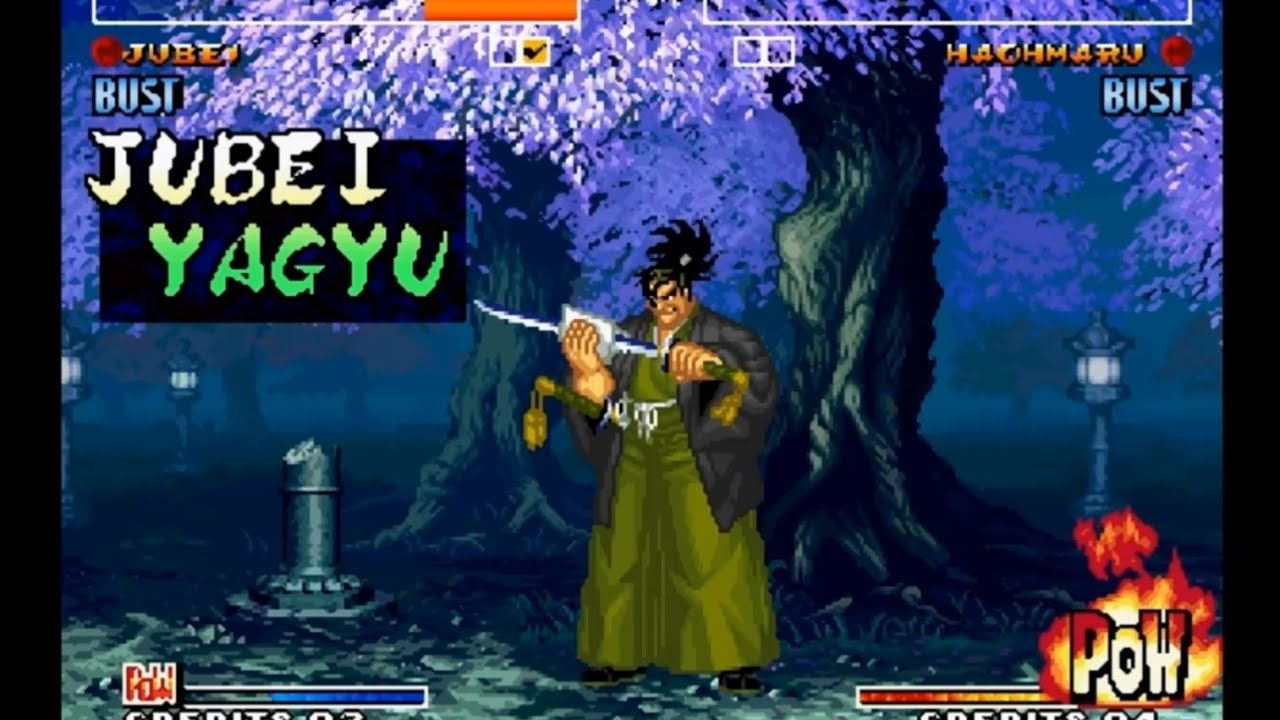 Samurai Shodown IV: Jubei playthrough lvl-8 bust 【60fps】
