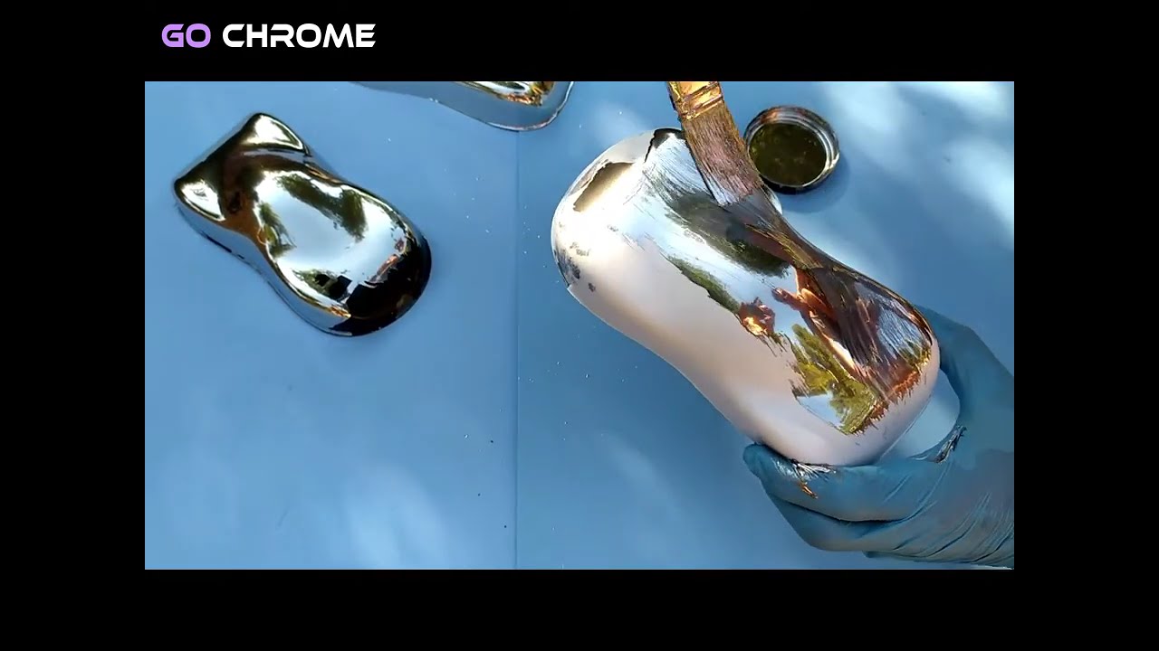 GO CHROME MIRROR BRUSH ON PAINT DEMONSTRATION